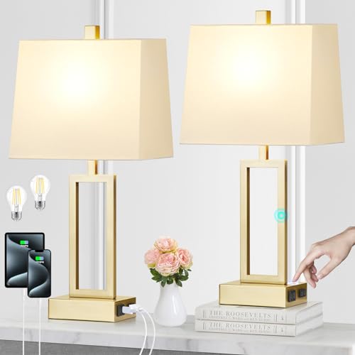 23.5" Touch Control Table Lamps (2 Count)