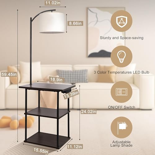 Floor Lamp with Table