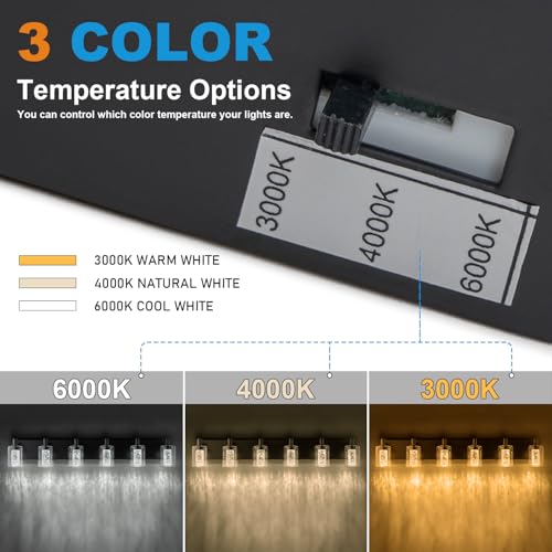 Vanity Light with 3 Color Modes