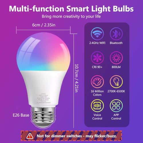 Smart Light Bulbs (10 Count)