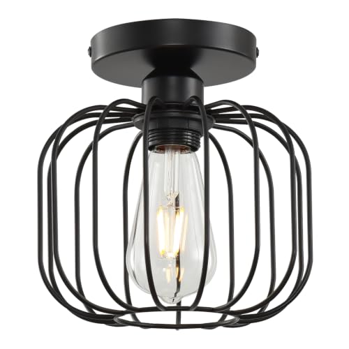 Industrial Flush Mount Ceiling Light