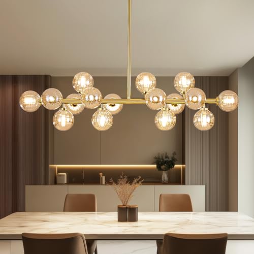 Glass Globe Sputnik Chandelier
