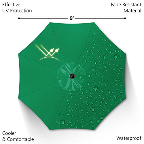 Patio Umbrella with Solar Lights