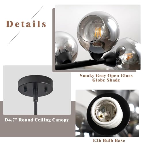 Linear Chandelier Dining Room 59 Inch Sputnik Island Pendant Light