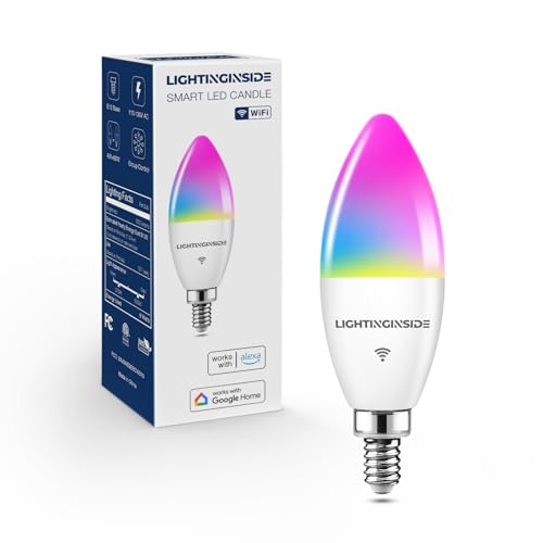 Smart E12 LED Bulbs 60W Compatible with Alexa