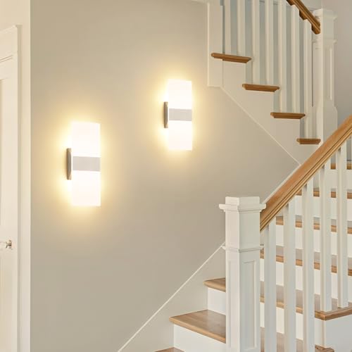 Modern LED Wall Sconce Set of 2
