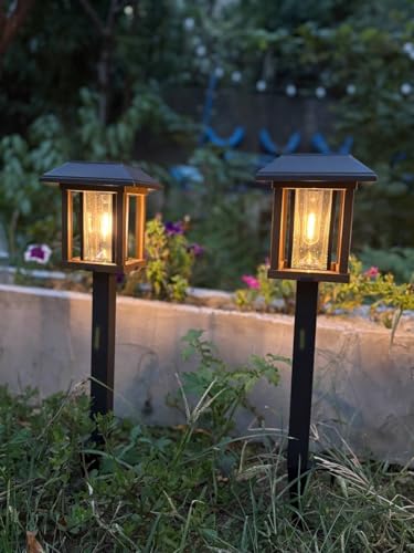 4 Pack Solar Pathway Lights Outdoor (4 Count)