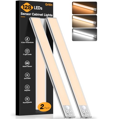 14.7inch Under Cabinet Lighting Rechargeable 2 Pack (2 Count)