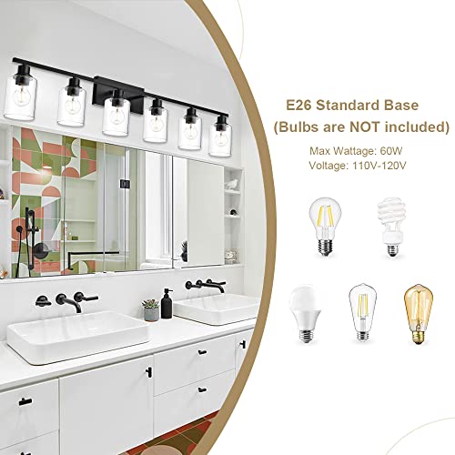 6 Light Modern Bathroom Lighting Fixtures