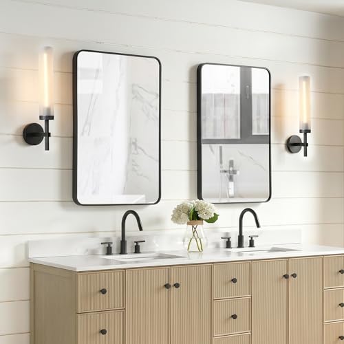 Bblack Knurled Wall Sconce 20"