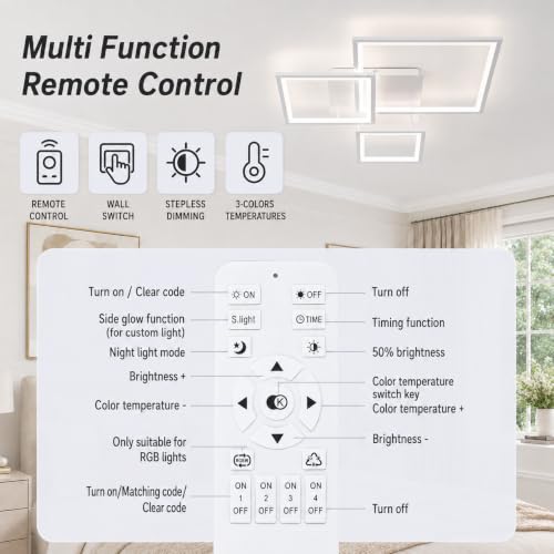 Modern Black Led Ceiling Light 3