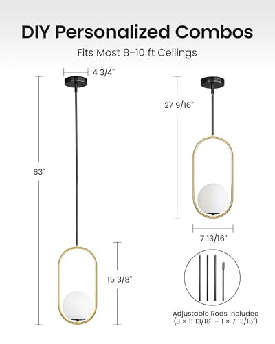 3 Pack Pendant Lights Kitchen Island
