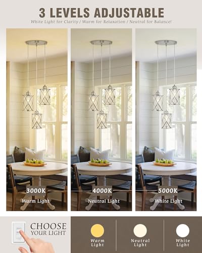 Brushed Nickel Dining Room Chandelier Light Fixture