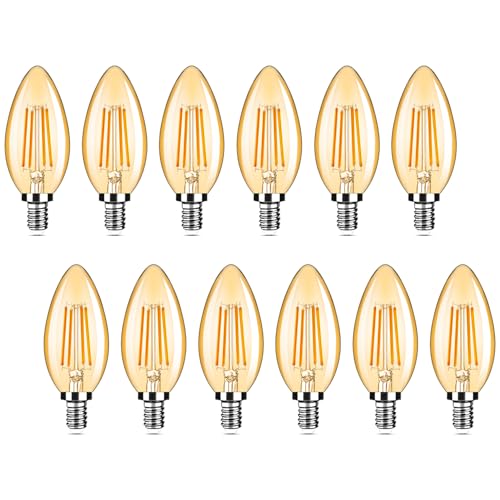 12 Pack Dimmable E12 LED Candelabra Bulbs 40Watt Equivalent (12 Count)