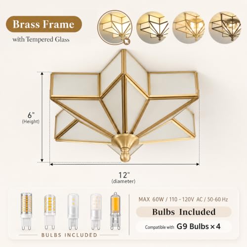 Star Shaped Ceiling Light Fixture