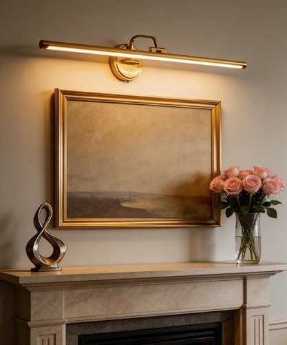 Hardwired Picture Light for Wall (Gold / 32 inches)