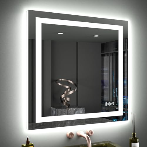 40"X38" LED Bathroom Mirror with Lights