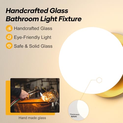 1 Pack Gold Wall Sconce