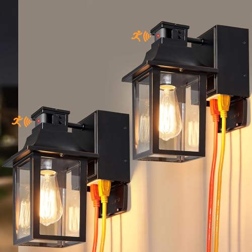 Porch Lights with GFCI Outlet