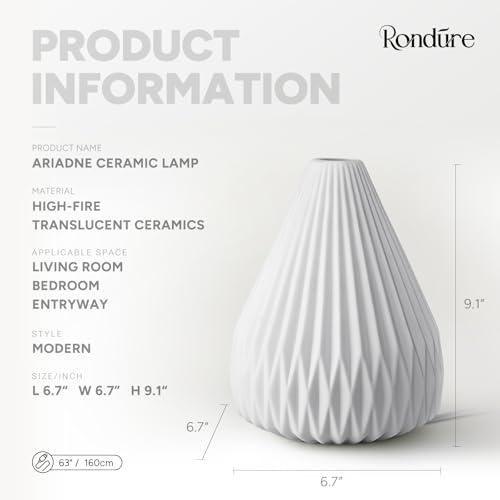 Modern Ceramic Decorative Table Lamp Living Room Bedroom Bedside