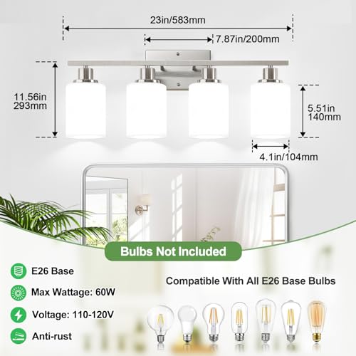 4 Light Bathroom Light Fixtures