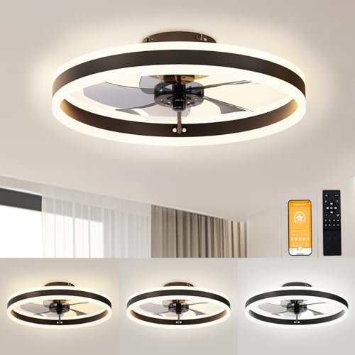 Low Profile Ceiling Fans with Lights and Remote