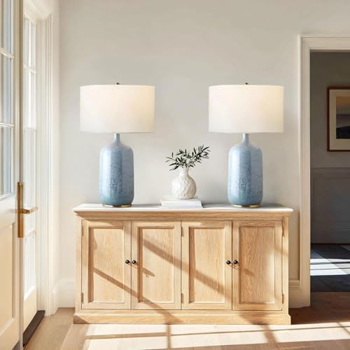 Light Blue Ceramic Table Lamp