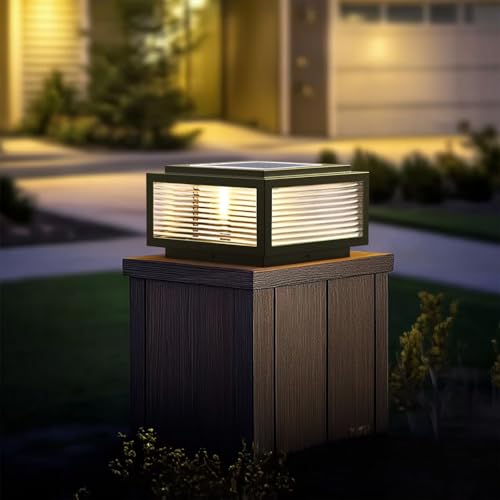 Solar Outdoor Post Light 12X12in