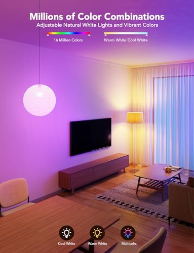 Smart Light Bulbs 1200 Lumens (2 Count)