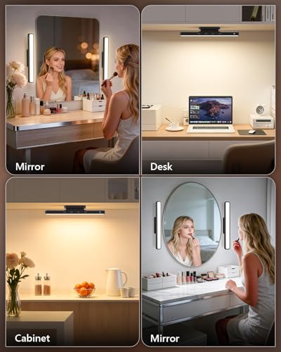 3W Mirror Lights with Remote Control (2 Count)