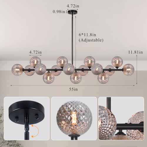 Sputnik Chandelier Globe Long Island Chandeliers Over Table 16