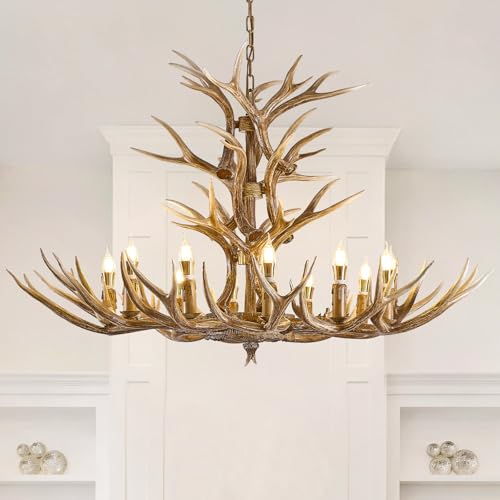 12 Light Antlers Chandelier