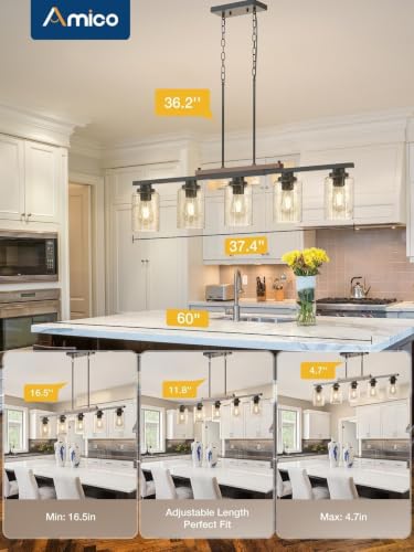 5 Light Dining Room Light Fixture