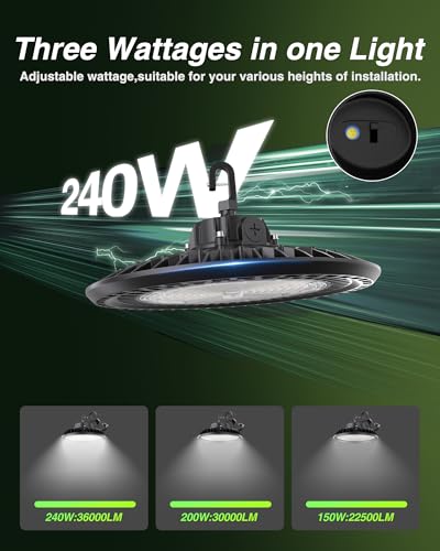 Super Bright UFO High Bay LED Shop Lights