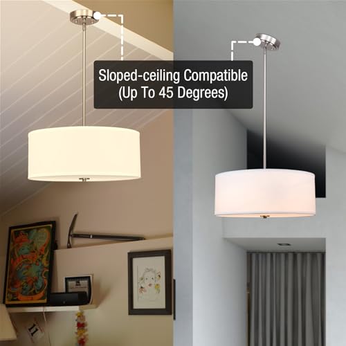 Nolan 18" Modern Drum Chandelier