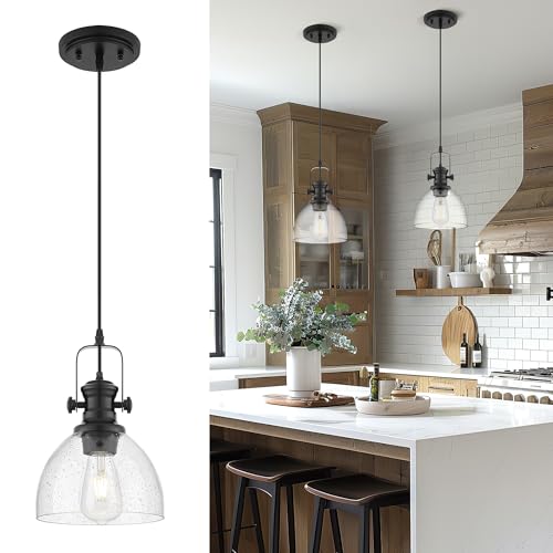 7.5" Black Pendant Lights Kitchen Island