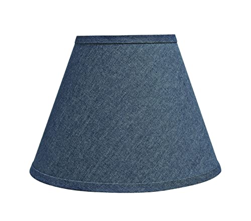 32194A Transitional Empire Shape Spider Construction Lamp Shade in Washing Blue