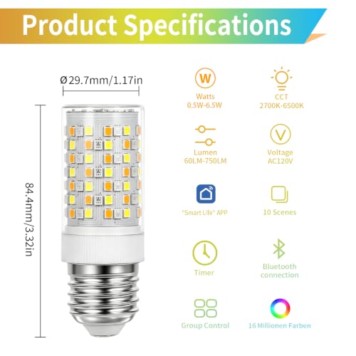 E26 Smart Bulb 3 Pack (3 Count)
