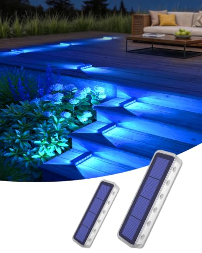 Blue Solar Step Lights (2 Count)