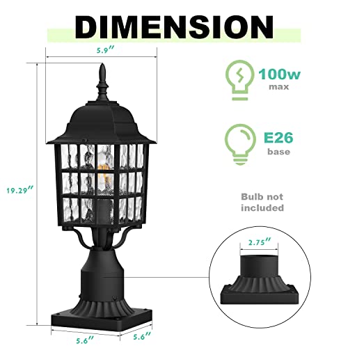 2 Pack Outdoor Post Lights (2 Count)