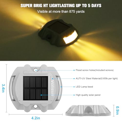 Solar Deck Driveway Dock Lights