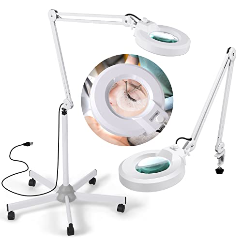 12X Magnifying Glass with Light and Stand