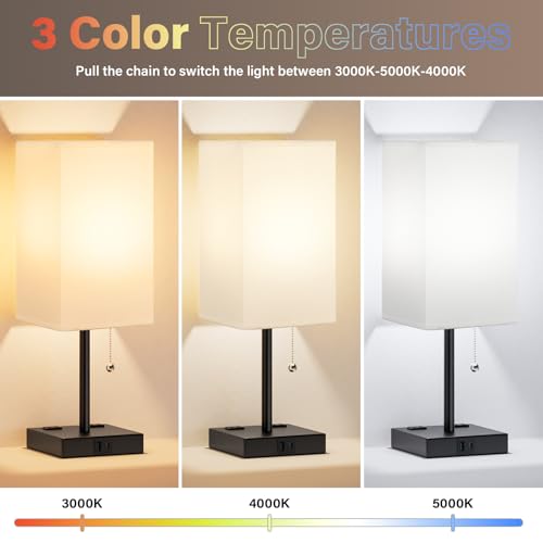 Bedside Lamp for Bedroom Set of 2 (2 Count)