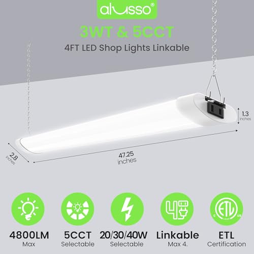 LED Shop Lights 4FT for Garage (2 Count)