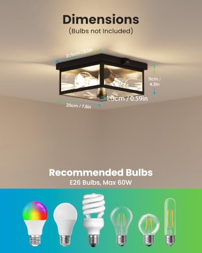 Outdoor Ceiling Light with Motion Sensor