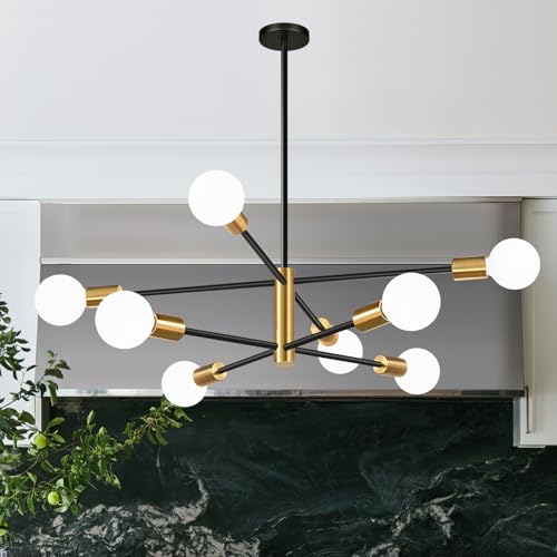 11" 52" Height Adjustable Sputnik Chandeliers Dining Room Light Fixture