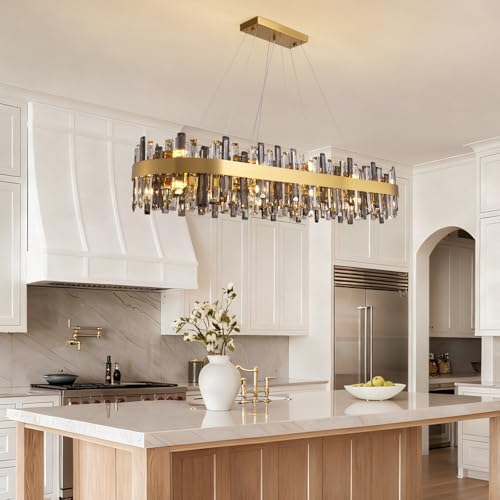 Gold Crystal Chandelier for Dining Room