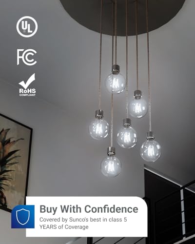 Sunco 6 Pack G25 LED Light Bulb (6 Count)