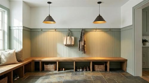 14" Large Industrial Metal Pendant Light Shade Covers (3 Count)