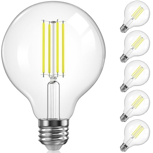 G25 LED Globe Light Bulbs for Vanity (6 Count)